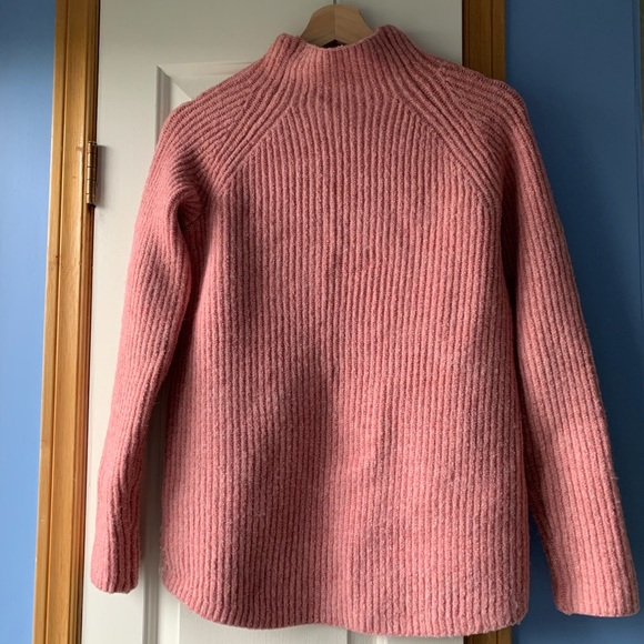 Madewell Northfield pink mockneck sweater - Picture 10 of 16